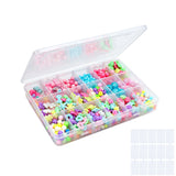 18 Grids Plastic Clear Organizer Box Bead Storage Containers with Adjustable Dividers for Craft Jewelry Fishing Tackles Parts Storage