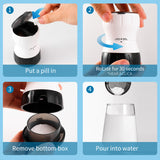 Pill Grinder Pill Crusher Grinder with Pill Box Container ,Multifunction with Small Storage Container for Pets,Kids