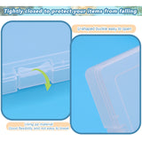 Portable A4 File Box Transparent Plastic Storage Box Document Paper Protector Desk Paper Organizers Case Magazine Organizers