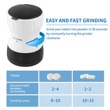 Pill Grinder Pill Crusher Grinder with Pill Box Container ,Multifunction with Small Storage Container for Pets,Kids